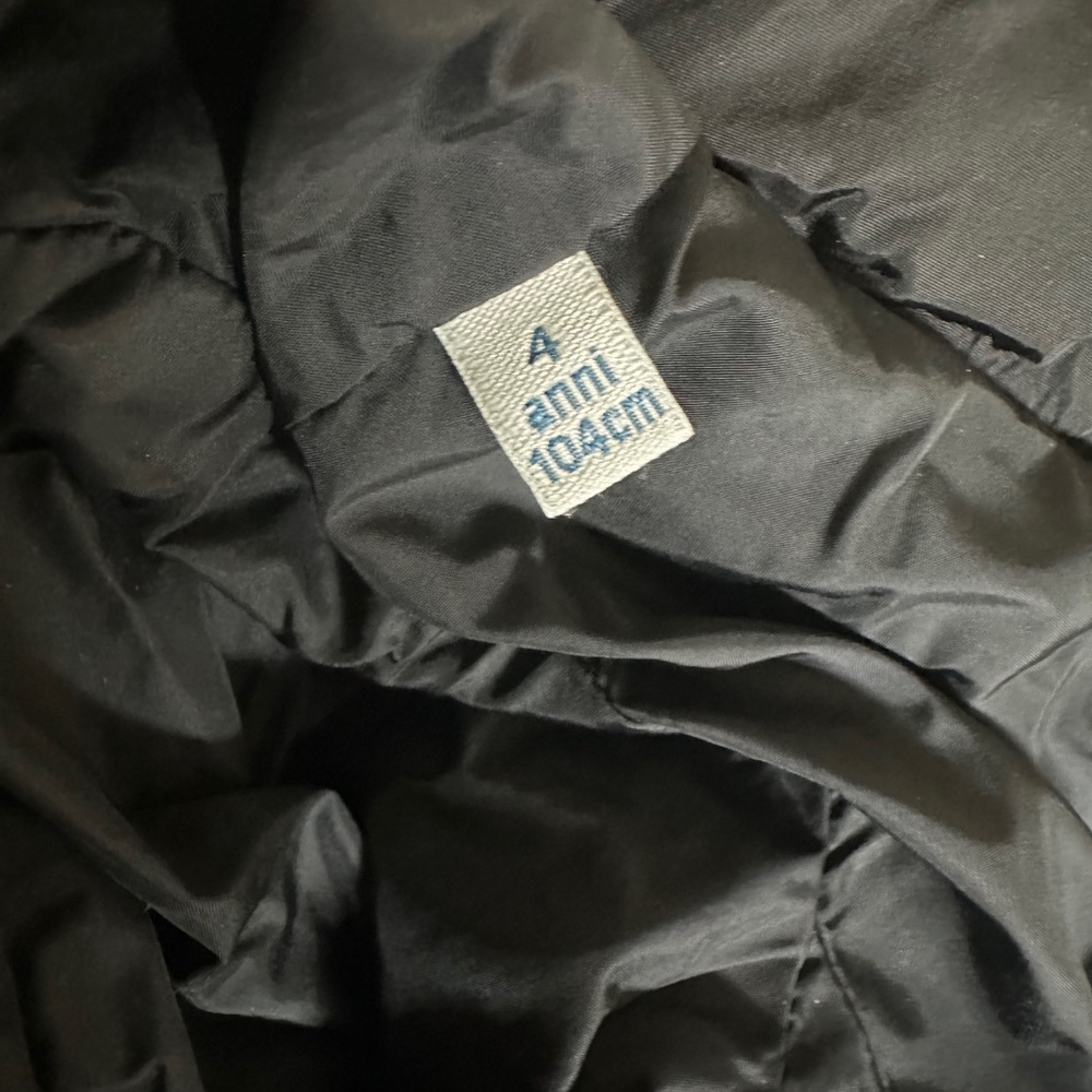 Moncler Kids Girls Puffer Jacket Coat, Black, Real Fur, Size 4 (104 cm) - Picture 5 of 9